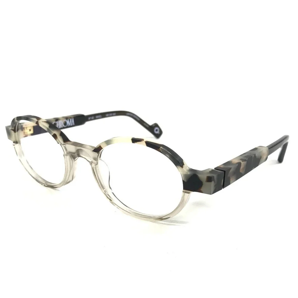 Etnia Barcelona Eyeglasses Frames CHROMA N43 WHCL White Clear Tortoise 48-20-140